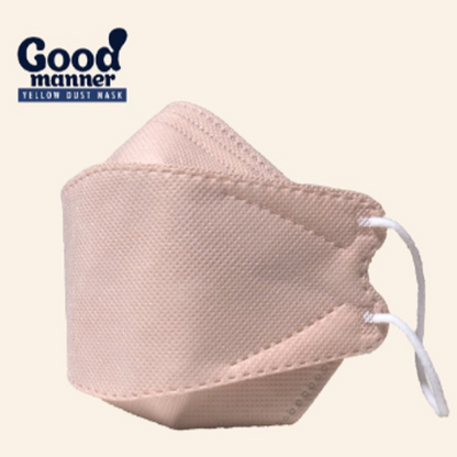 Good Manner KF94 Colour Mask - Beige, 5 Piece Pack